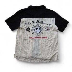 Disney The Nightmare Before Christmas Jack Skellington Bowling Shirt Men's S